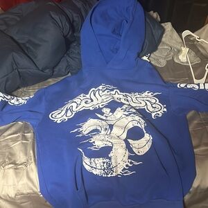 Hellstar blue yoga hoodie